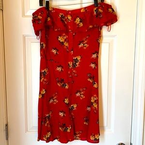 Off the shoulder short dress